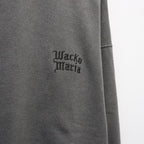 WASHED MIDDLE WEIGHT CREW NECK SWEAT SHIRT ( TYPE-2 ) #GRAY/BLACK [26FWE-WMC-SS04]