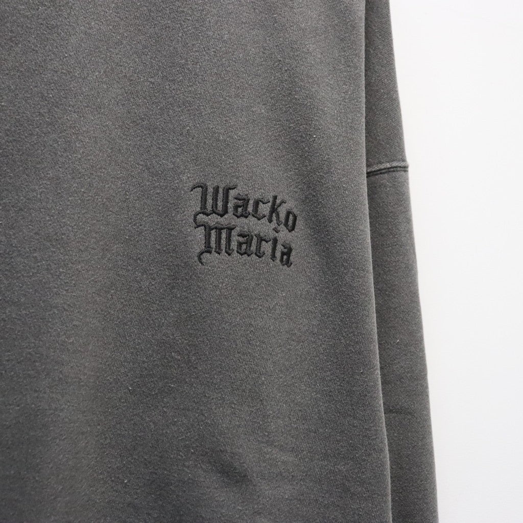 WASHED MIDDLE WEIGHT CREW NECK SWEAT SHIRT ( TYPE-2 ) #GRAY/BLACK [26FWE-WMC-SS04]