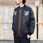 REVERSIBLE 「SKAJAN」 DOWN JACKET #BK×BK [TAION-JK04JS-N1]