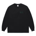 WASHED HEAVY WEIGHT CREW NECK LONG SLEEVE T-SHIRT ( TYPE-2 ) #BLACK/GREEN [26SSE-WMT-LT05]