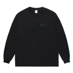 WASHED HEAVY WEIGHT CREW NECK LONG SLEEVE T-SHIRT ( TYPE-2 ) #BLACK/GREEN [26SSE-WMT-LT05]