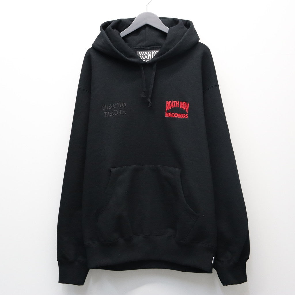 DEATH ROW RECORDS | HEAVY WEIGHT PULLOVER HOODED SWEAT SHIRT #BLACK [DEATHROW-WM-SS05]