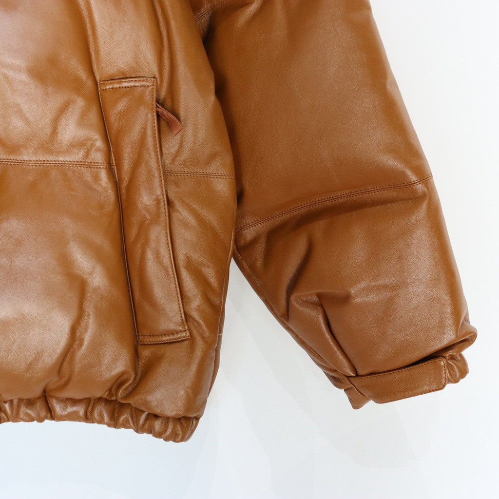 LEATHER DOWN JACKET ( TYPE-2 ) #BROWN [24FW-WMO-OD02]