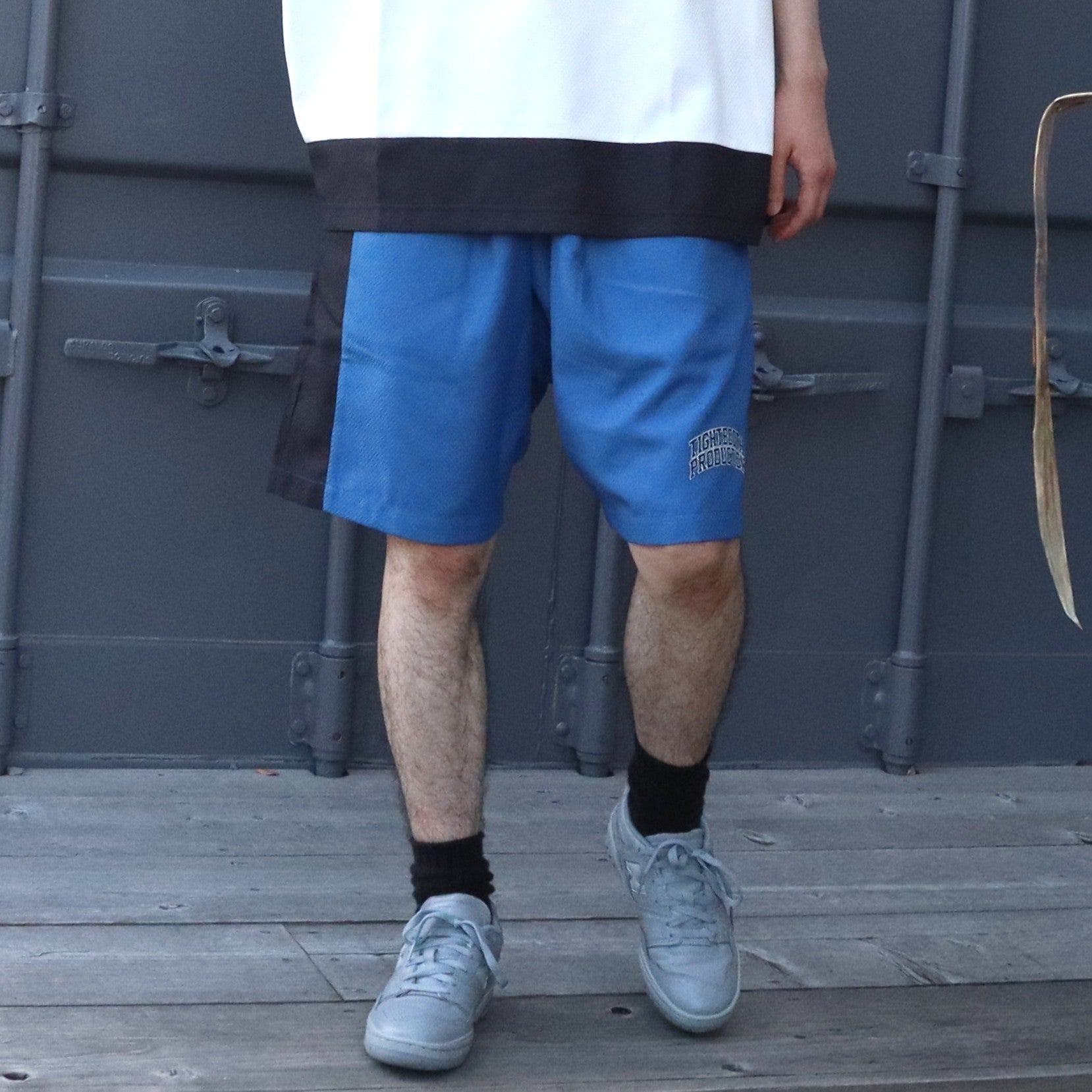 COLLEGE DOBBY SHORTS #Blue [SU25-B05] - cocorozashi 三重県四日市市