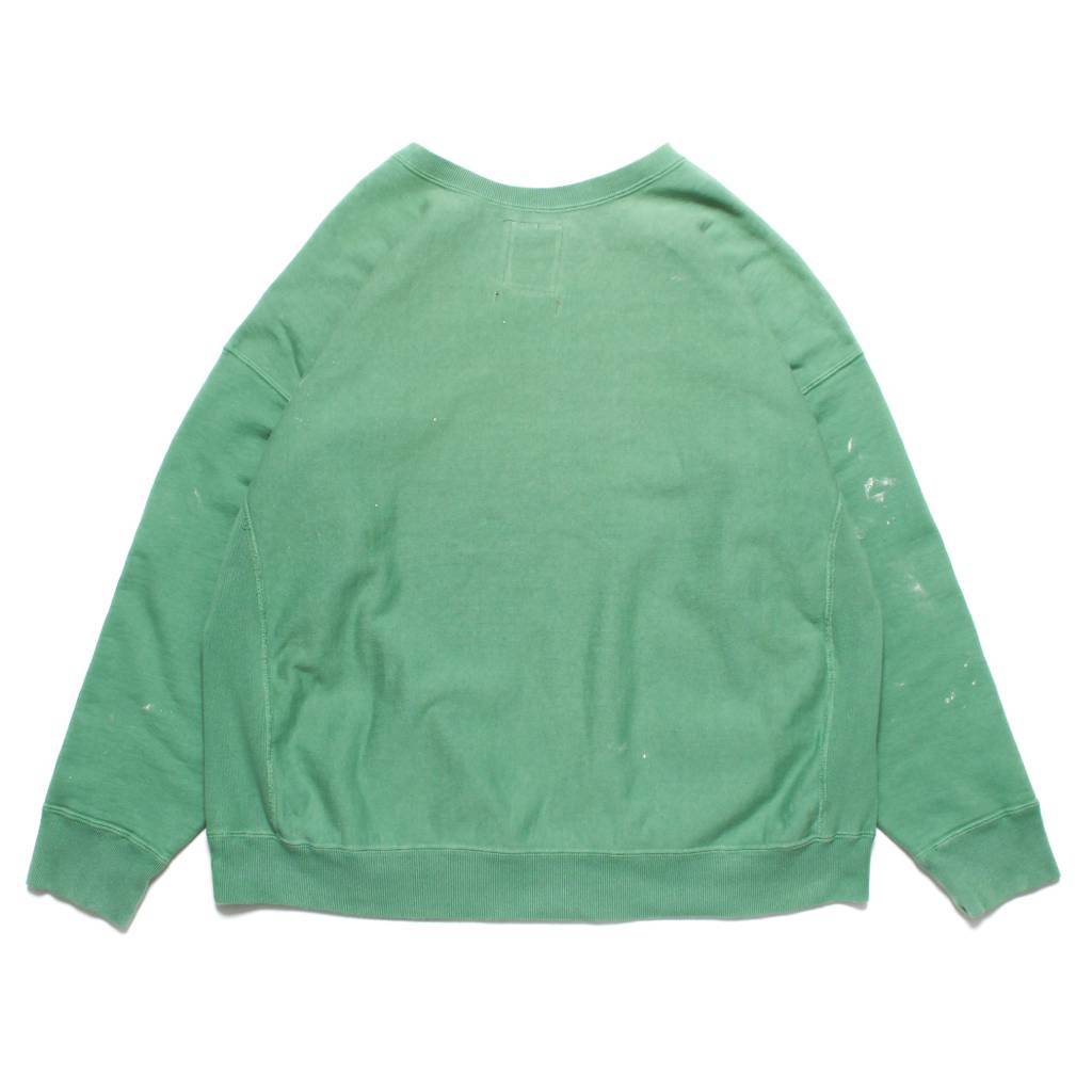 DISTRESSED SWEATSHIRT AGED #GREEN [BW261-DSS]
