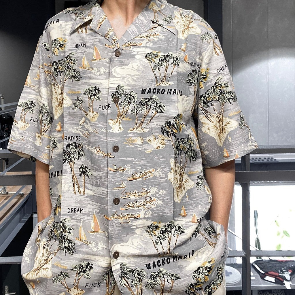 HAWAIIAN SHIRT S/S -TYPE 1- #GRAY [24SS-WMS-HI01]