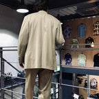 SINGLE BREASTED JACKET ( TYPE-3 ) &amp; TROUSERS #GRAYGREEN [23FW-WMO-SU03 / 23FW-WMP-TR08]