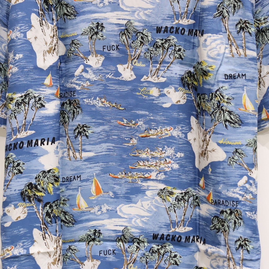 HAWAIIAN SHIRT S/S #BLUE [25SSE-WMS-HI04]