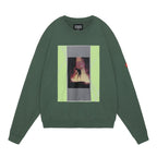WASHED VS 8b CREW NECK #GREEN [CES25CS09]