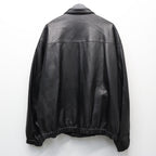 LEATHER SWING TOP #BLACK LEATHER [sn25f001]