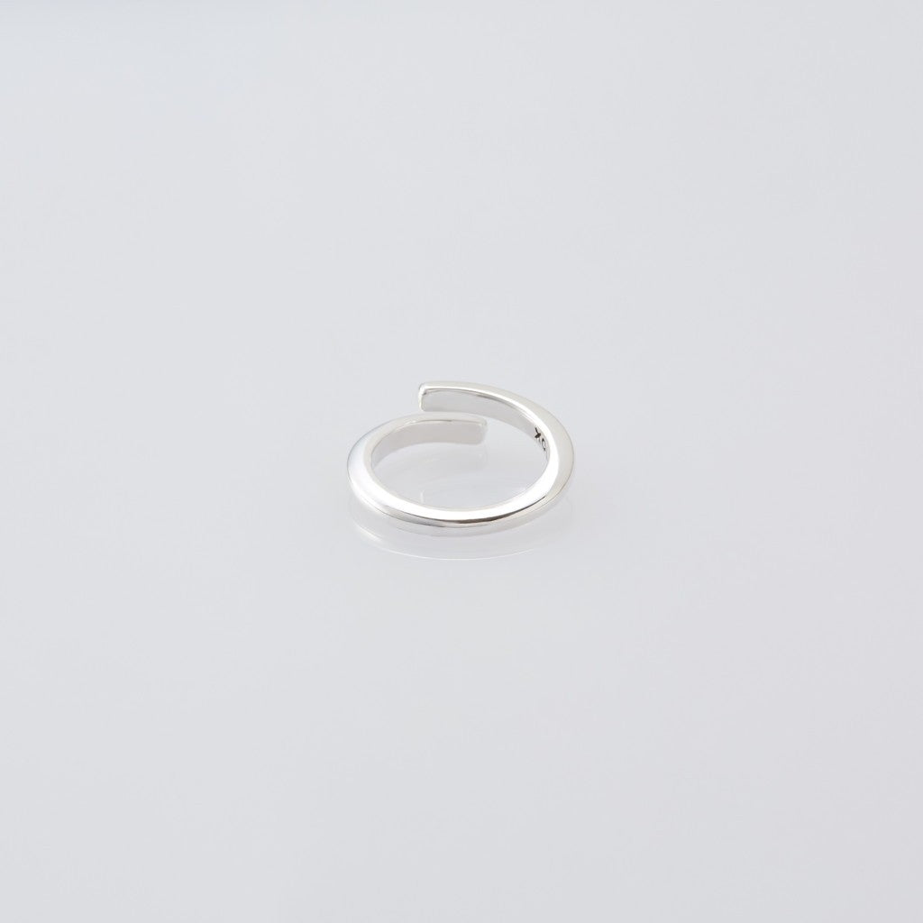 Semicircle Ring -Thin- #SILVER [XOR087] - cocorozashi 三重県四日市