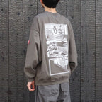 MD Clean Room LIGHT BIG CREW NECK #CHARCOAL [CES29CS28]