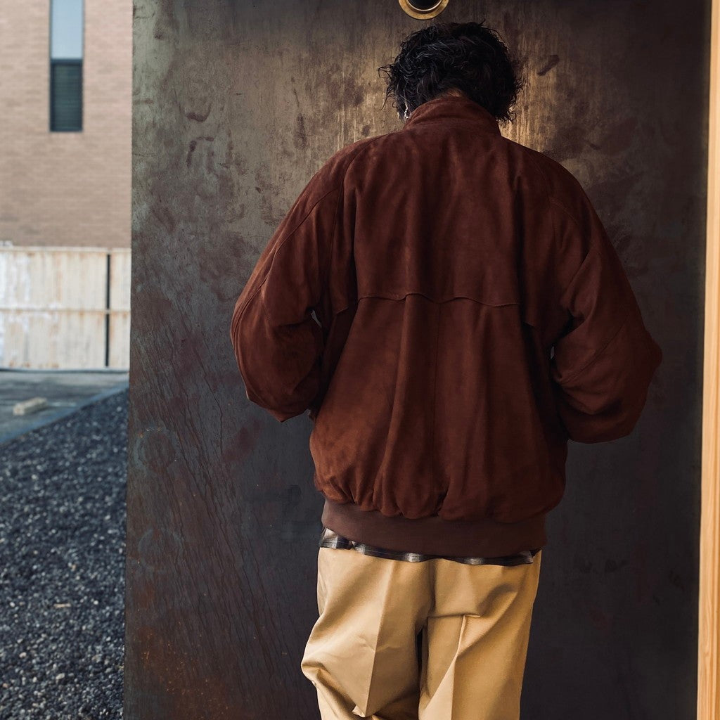 BARACUTA | G9 SUEDE LEATHER HARRINGTON JACKET #BROWN [25FW-WMO-BC01]