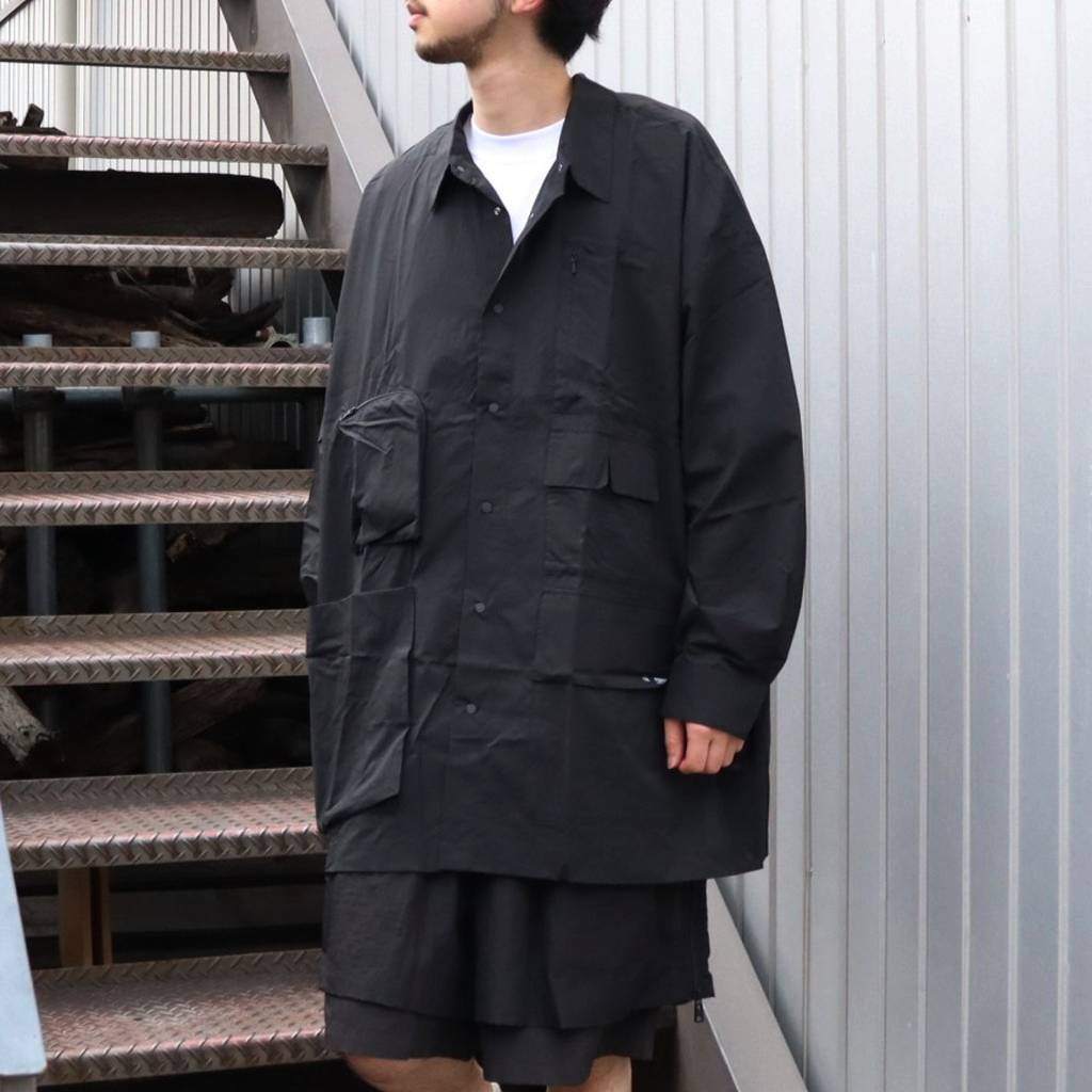 PERTEX UTILITY LONGLINE SHIRT #BLACK [FPA02261U0004]