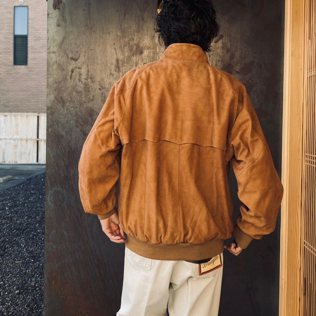BARACUTA | G9 SUEDE LEATHER HARRINGTON JACKET #BEIGE [25FW-WMO-BC01]