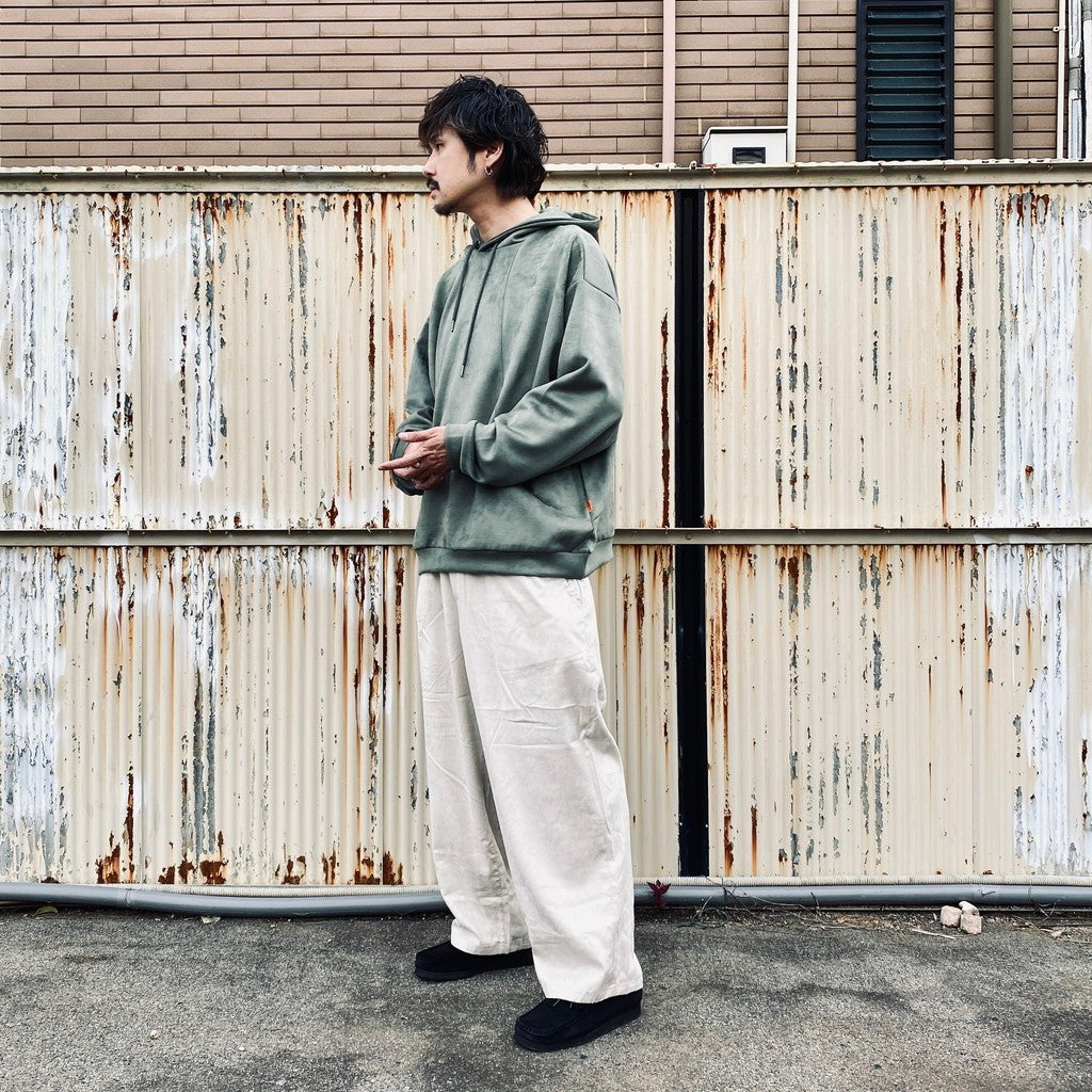 麂皮寬鬆褲 #象牙色 [FW25-B12]