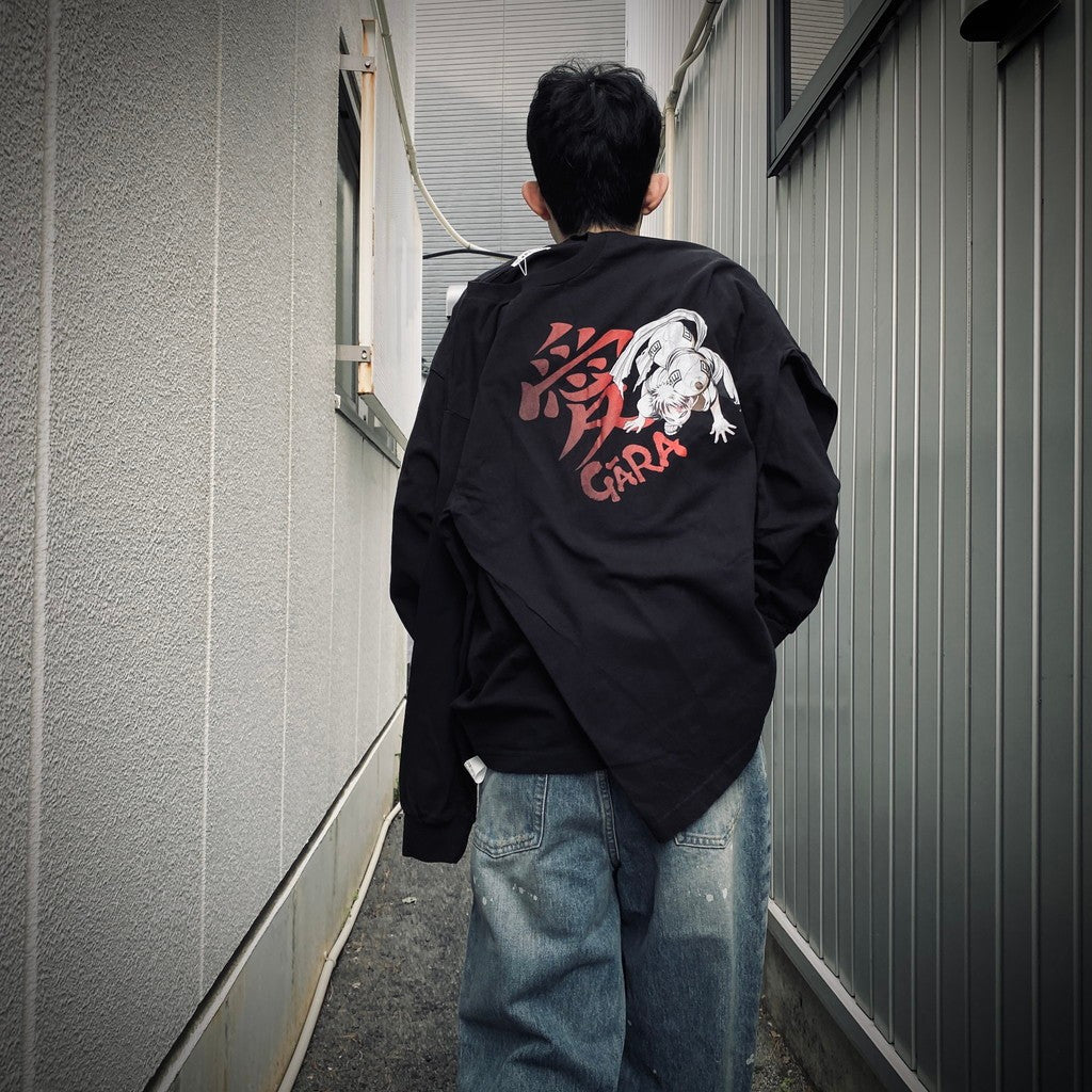 NARUTO | 「GARA」 L/S TEE #BLACK [25SS-FSxNARUTO-02 / FS1699]