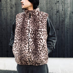 WILD THINGS | LEOPARD FUR HAPPY VEST ( TYPE-2 ) #L-PINK [26FW-WMO-WT06]