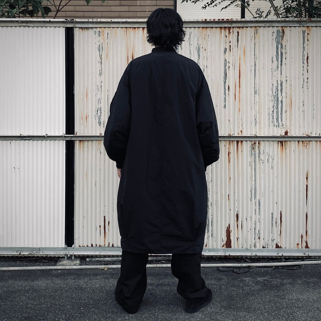 GARMENT DYE DOWN MA-1 LONG COAT 2.0 #BLACK [FST09262U0002]