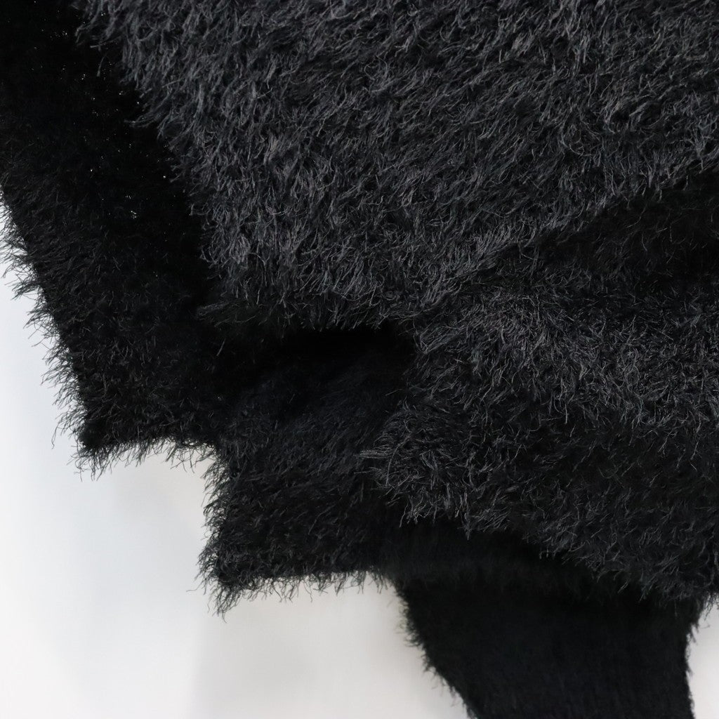Classic Shaggy Knit Jumper (FUR KNIT) #BLACK [M-P4-KW3]