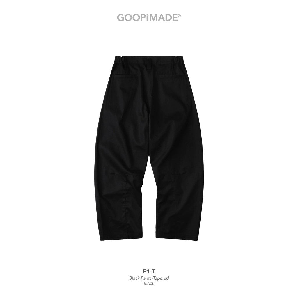 P1-T Black Pants-Tapered #Black [GOOPI-26SS-JUL-03] - cocorozashi
