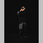 「8SE-03K」 Montage Splicing Knit Sweater #SHADOW [GOOPI-24AW-DEC-05]