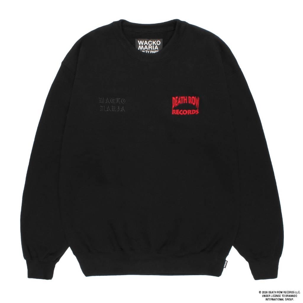 DEATH ROW RECORDS | HEAVY WEIGHT CREW NECK SWEAT SHIRT #BLACK
