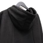 麂皮連帽衫 #黑色 [FW25-SW06]