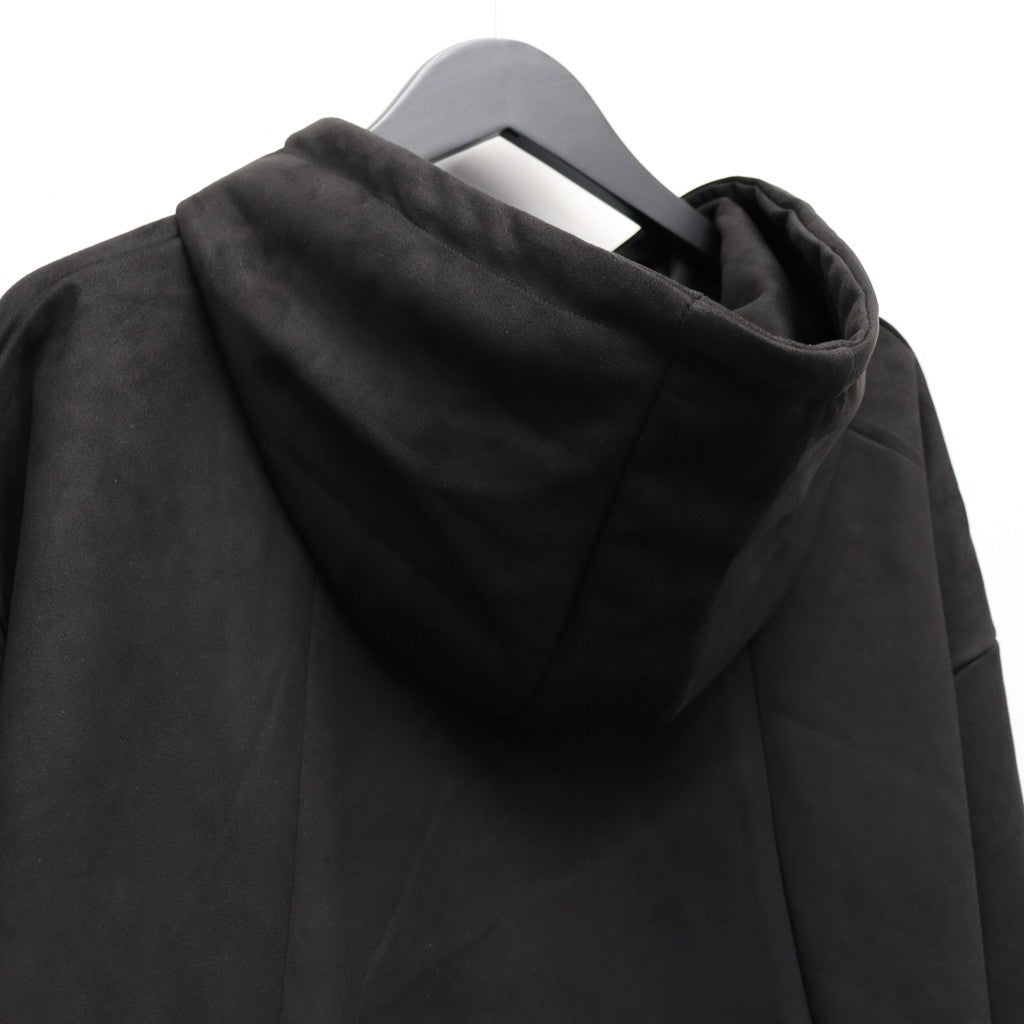 麂皮連帽衫 #黑色 [FW25-SW06]