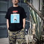 JAWS | CREW NECK T-SHIRT #BLACK [JAWS-WM-TEE01]