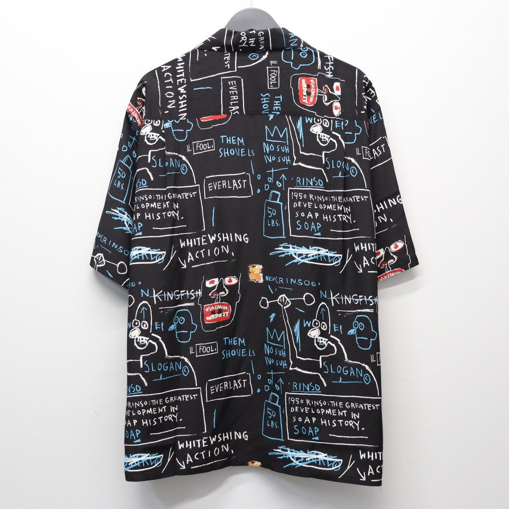 JEAN-MICHEL BASQUIAT | S/S HAWAIIAN SHIRT ( TYPE-1 ) #ONE [BASQUIAT-WM-HI25]