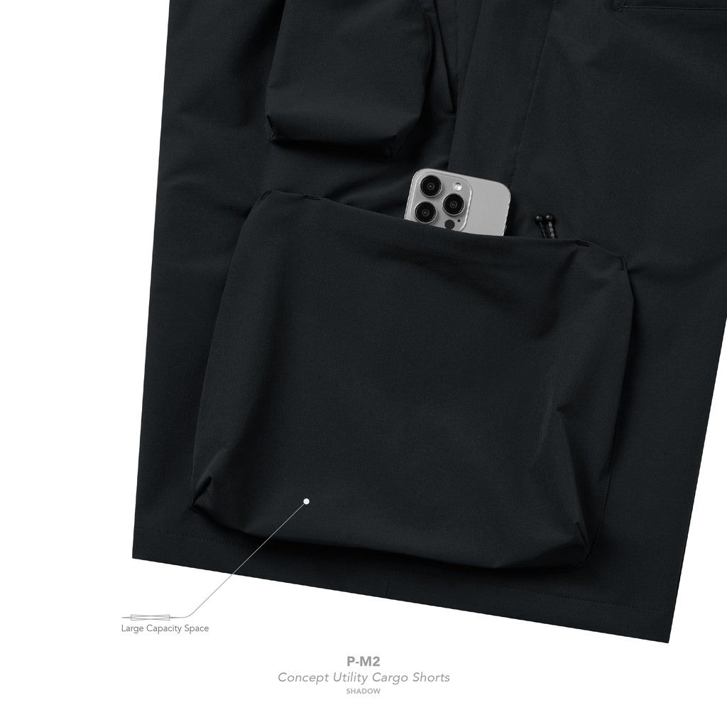 「P-M2」概念實用工裝短褲 #SHADOW [GOOPI-25SS-APR-03]