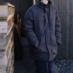 WARM PUFF ZIP COAT #CHARCOAL [CES28JK04]