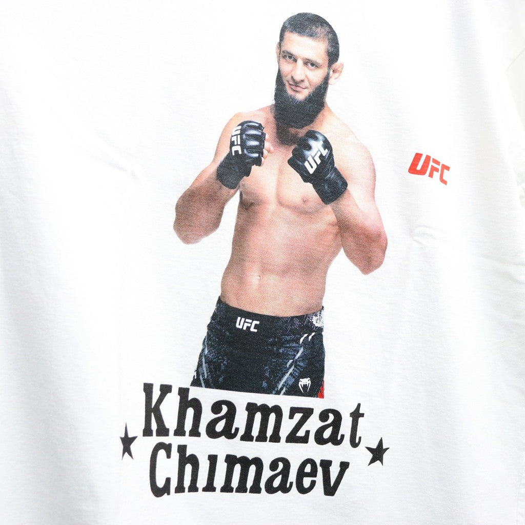 UFC | WASHED HEAVY WEIGHT CREW NECK T-SHIRT ( TYPE-3 ) #WHITE [UFC