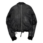 Skin Jacket (VEGETABLE TANNING PIG LEATHER) #BLACK [M-P2-LW1]