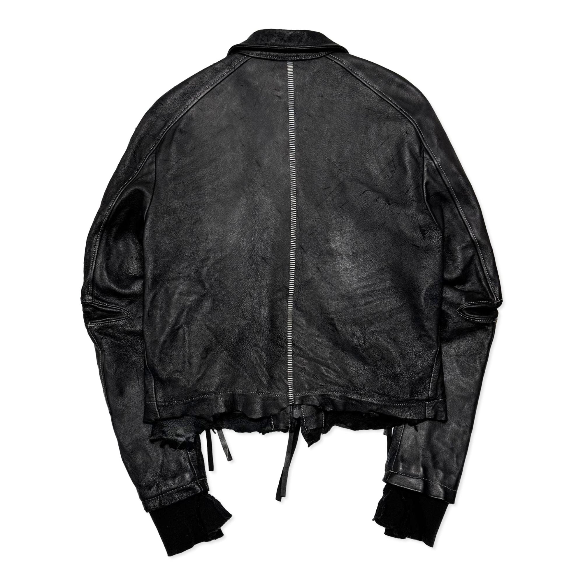 Skin Jacket (VEGETABLE TANNING PIG LEATHER) #BLACK [M-P2-LW1]
