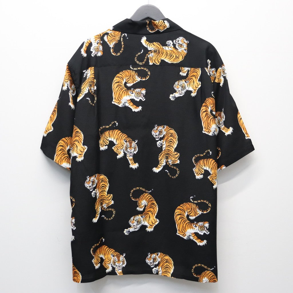 TIM LEHI | HAWAIIAN SHIRT S/S ( TYPE-3 ) #BLACK [26SSE-WMS-HI04
