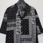 Tadanori Yokoo | Skull BANDANA S/S SHIRTS #BLACK [BV-SH2540110]