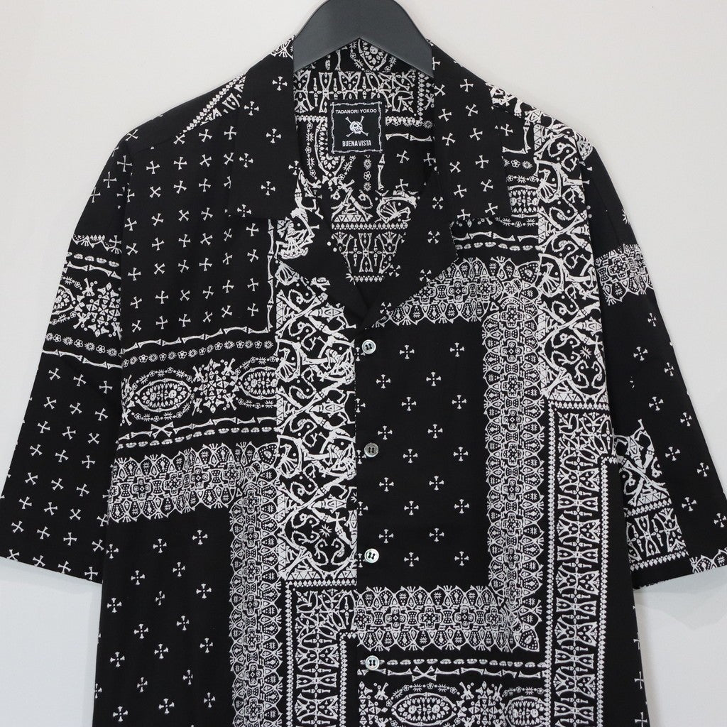 Tadanori Yokoo | Skull BANDANA S/S SHIRTS #BLACK [BV-SH2540110]