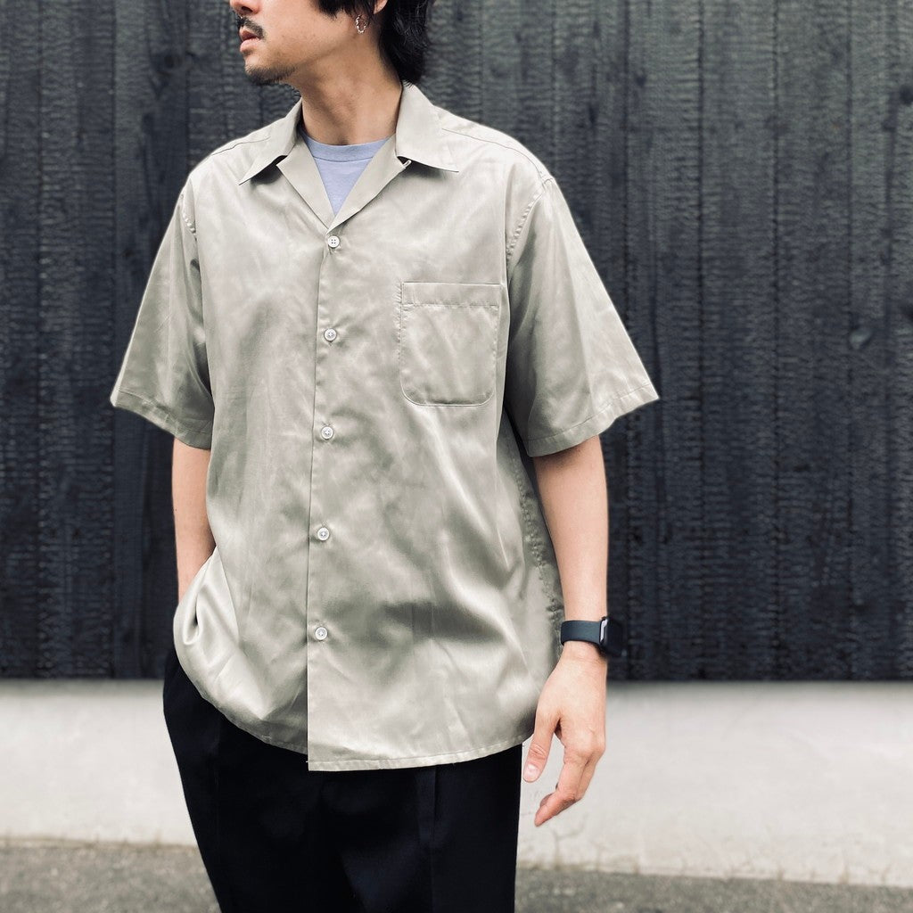OPEN COLLAR SHIRT S/S ( TYPE-2 ) #GRAY [26SS-WMS-OC19]