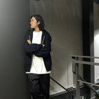 HEAVY WEIGHT FULL ZIP HOODED SWEAT SHIRT ( TYPE-2 ) #NAVY [24FW-WMC-SS02]