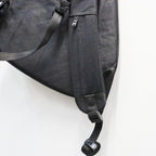 TEXTURED TWILL LAYERED SLINGER BAG #BLACK [FTT36262B0009]