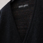 GLITTER MOHAIR CARDIGAN ( TYPE-1 ) #BLACK-RAINBOW [24FW-WMK-KN16]