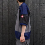 MD Temporal Distortion MESH SS TOP #NAVY [CES30CS23]
