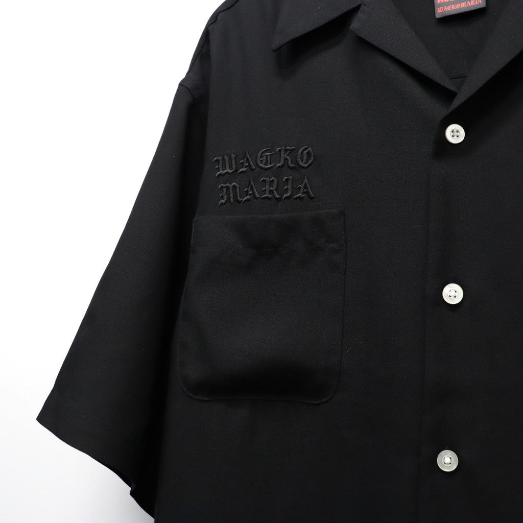 DEATH ROW RECORDS | 50'S SHIRT S/S #BLACK-PURPLE [DEATHROW-WM-OC01]