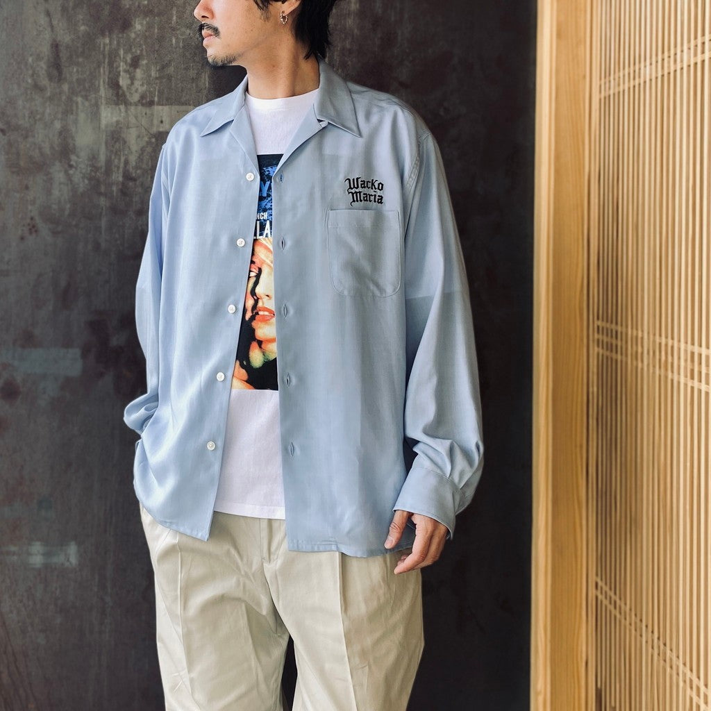 50'S SHIRT L/S ( TYPE-1 ) #L-BLUE [26SS-WMS-OC05] - cocorozashi