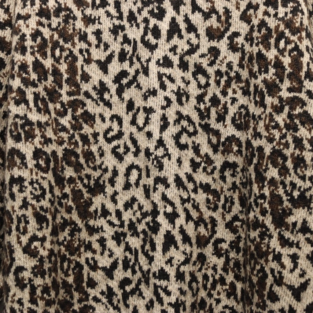 LEOPARD MOHAIR CARDIGAN #IVORY [25FW-WMK-KN08]