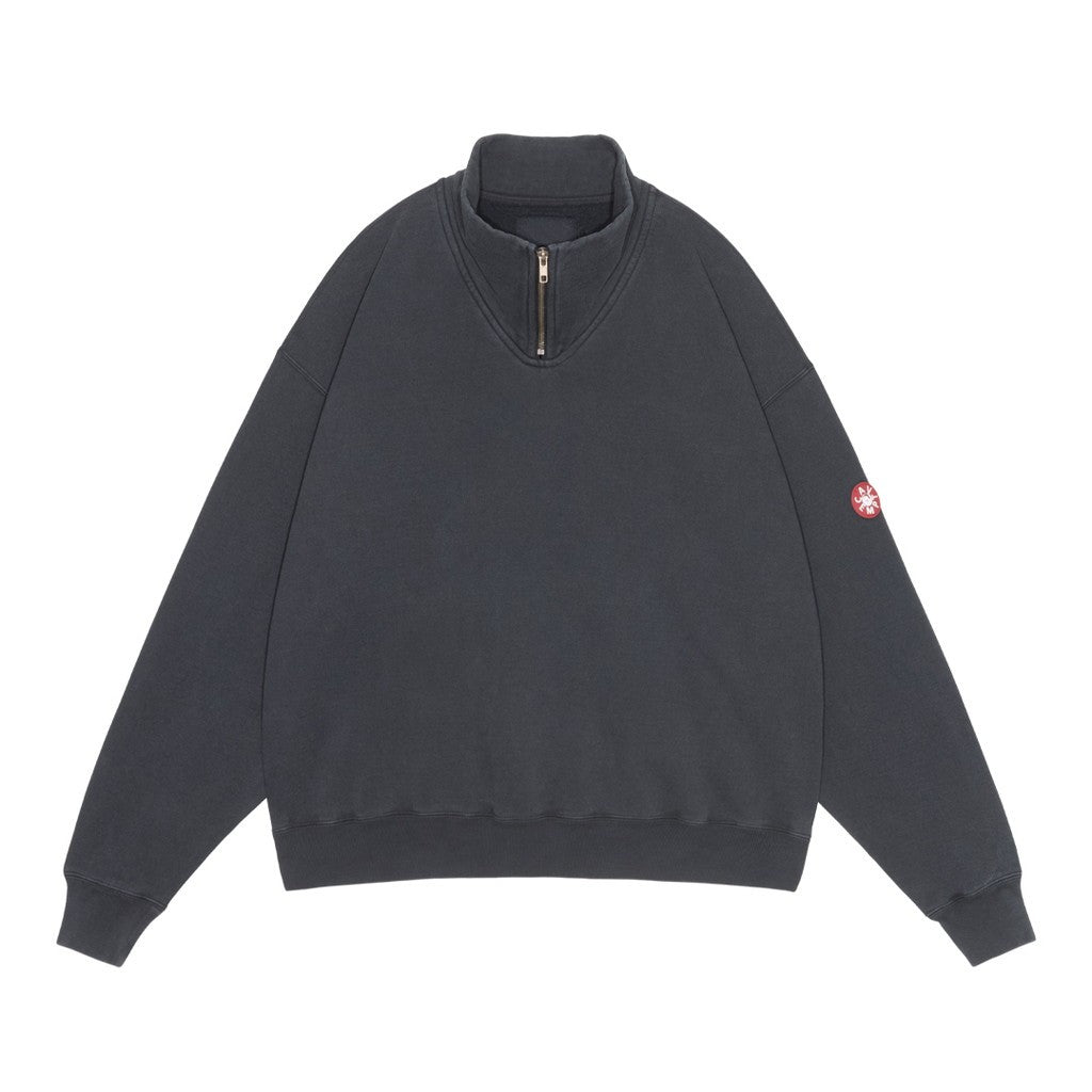 OVERDYE HALF ZIP CASUAL SWEAT #BLACK [CES30CS13]