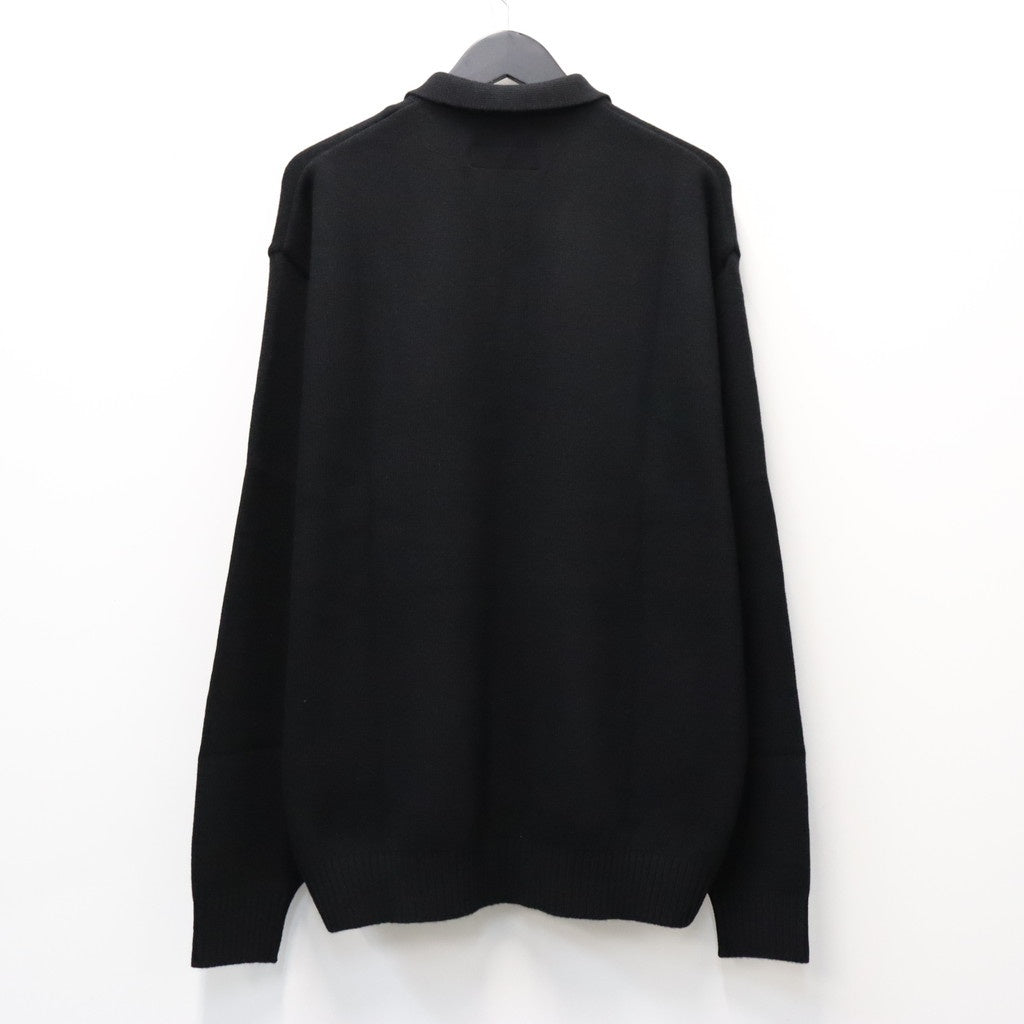 KNIT POLO SHIRT #BLACK [26FW-WMK-KN14]