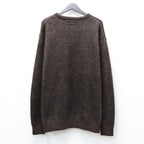 MIX MOHAIR CREW NECK SWEATER #BROWN [26FW-WMK-KN03]